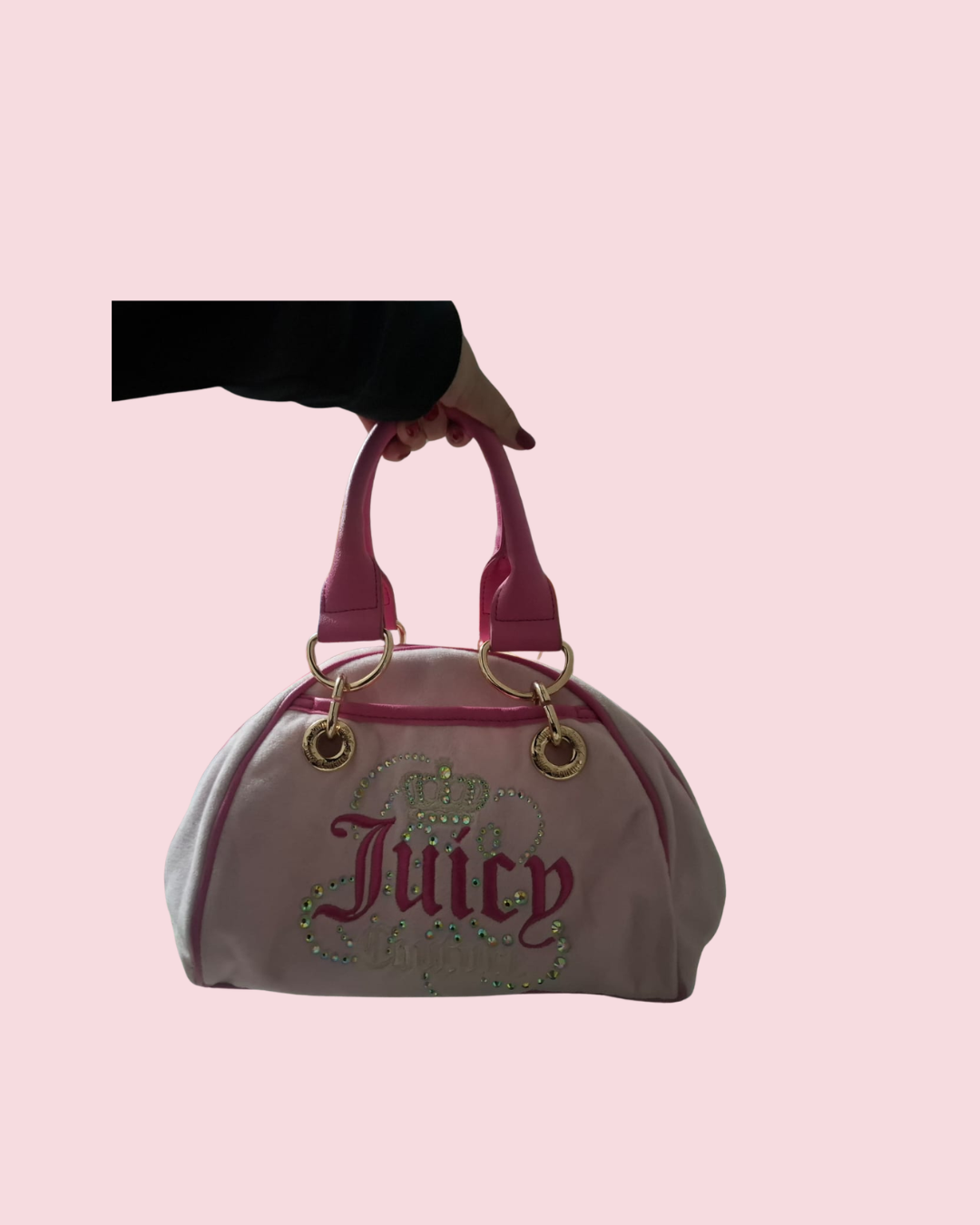 Bolsa Juicy Couture Rosa con Corona
